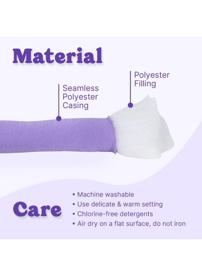 CLENEA Arm Knitting Yarn for Braided Knot, Chunky Blanket Yarn, Thick Big Arm Knitting Cotton Yarn, Washable, for Throw, Blanket, Knitting Bag, Cat Bed, DIY Decorations, 11 M Long, 500 G, Purple - Image 3